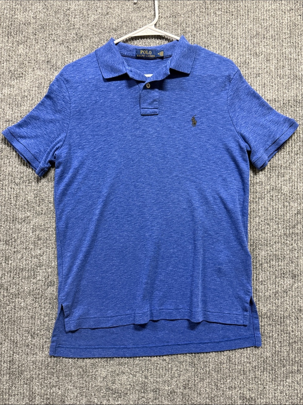 Polo by Ralph Lauren Heathered Royal Blue Short-Sleeve Polo Medium